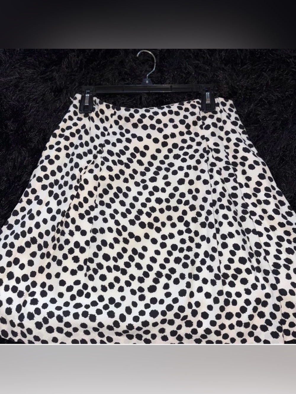 Loft Petite Midi Black & White Skirt